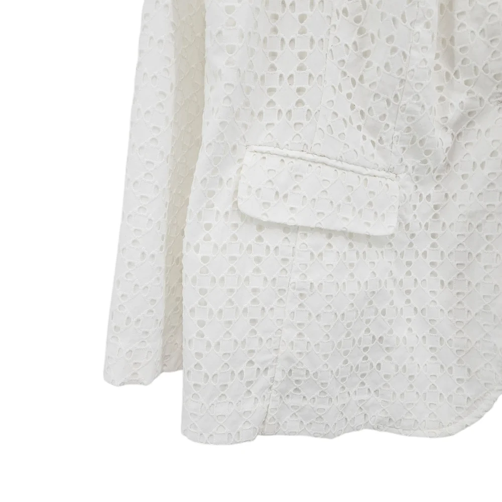 Lane Bryant Women's 100% Cotton Single Button Eyelet Blazer - 20P